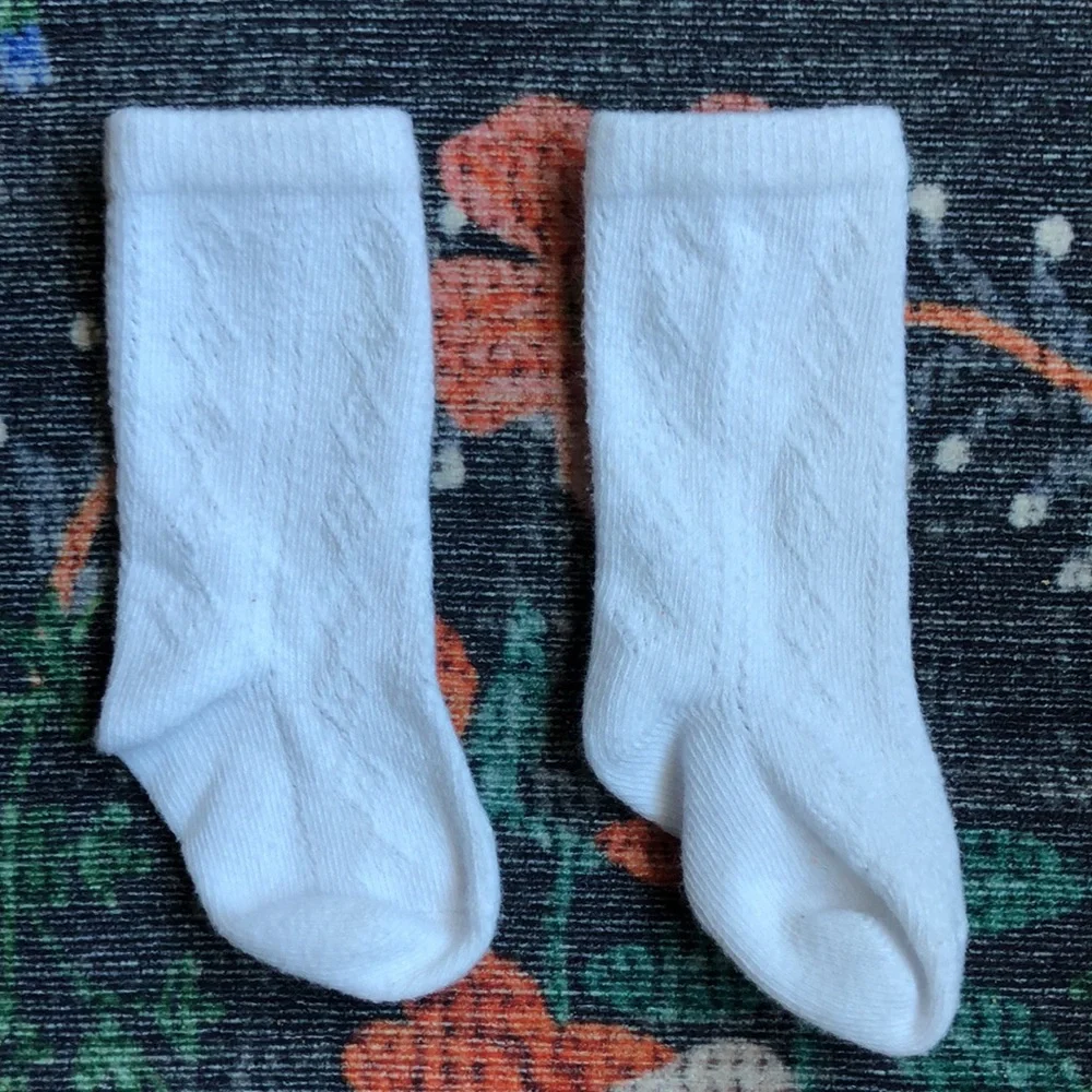 Little Stocking Co. Baby Knee High Socks, 0-6 Months (Set of 2 Pairs)